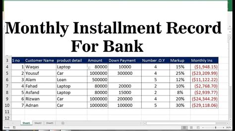 Monthly Installment Loans Calculator